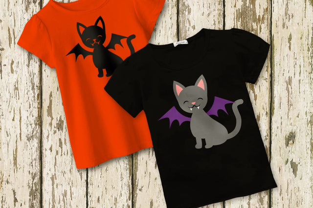 Halloween Vampire Cat SVG Designed by Geeks 