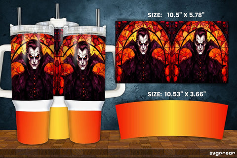 Halloween Vampire Wrap Bundle | Tumbler | Mug | Pen Sublimation SvgOcean 