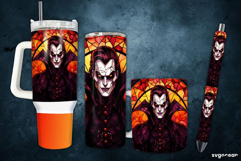 Halloween Vampire Wrap Bundle | Tumbler | Mug | Pen Sublimation SvgOcean 