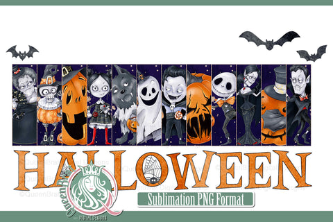 Halloween Vampires Sublimation Sublimation QueenBrat Digital Designs 