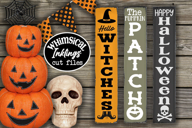 Halloween Vertical SVG Set SVG Whimsical Inklings 