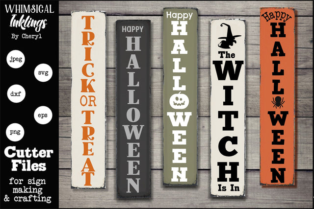 Halloween Verticals SVG Set SVG Whimsical Inklings 