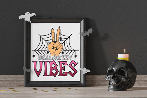 Halloween Vibes - Halloween Sublimation Design Sublimation CraftLabSVG 