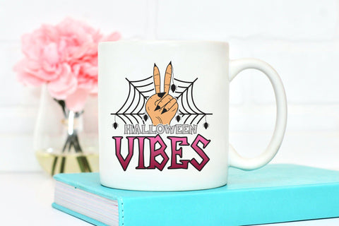 Halloween Vibes - Halloween Sublimation Design Sublimation CraftLabSVG 