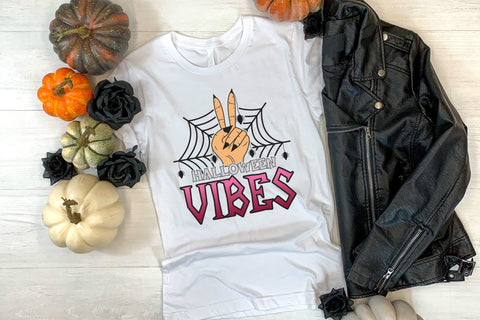 Halloween Vibes - Halloween Sublimation Design Sublimation CraftLabSVG 