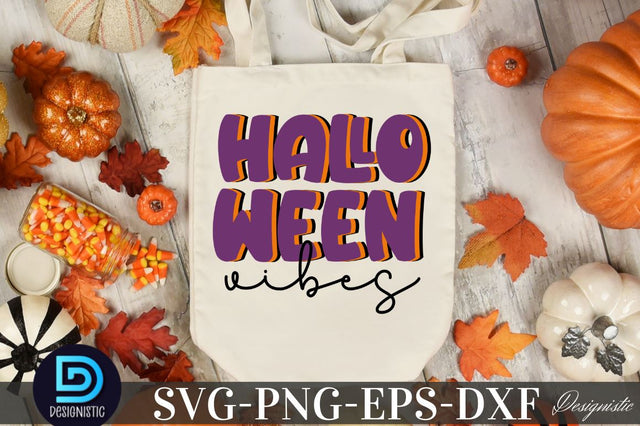 Halloween Vibes, Halloween SVG Design SVG DESIGNISTIC 