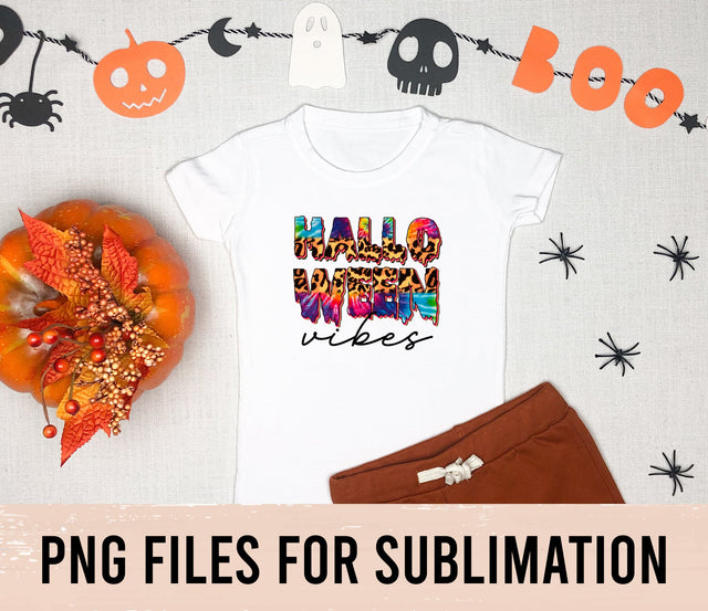 Halloween Vibes PNG, Halloween Tie Dye Png, Spooky, Sublimation Design Downloads SVG BOO-design 