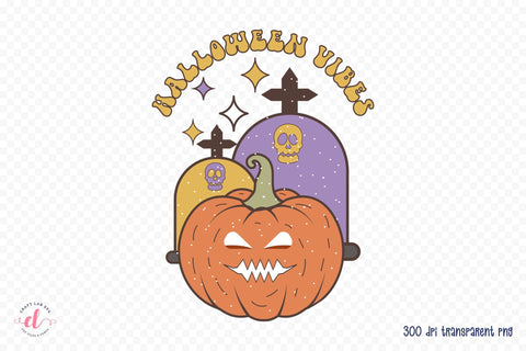 Halloween Vibes PNG Sublimation Design Sublimation CraftLabSVG 