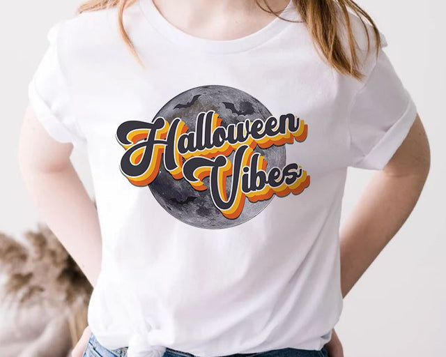 Halloween Vibes Retro October png Sublimation, Halloween Vintage Sublimation Design png, Instant Download, Clipart, Sublimation Download Sublimation iStyleDesign 