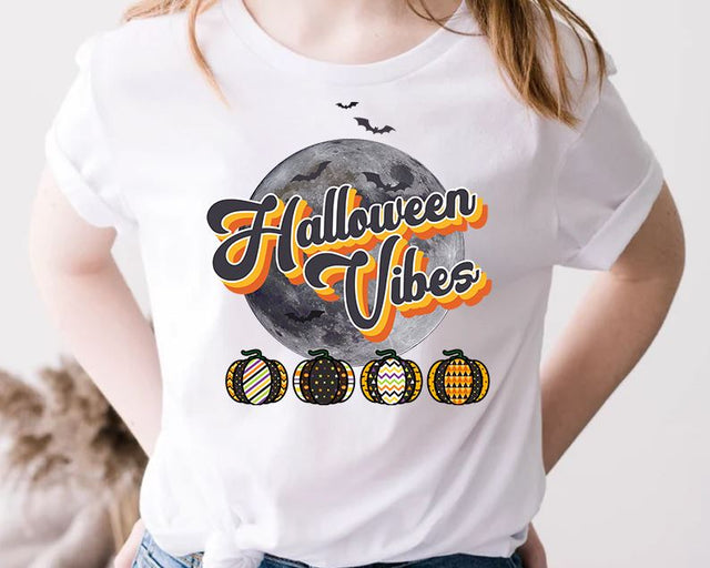 Halloween Vibes Retro Pumpkins png Sublimation, Halloween Vintage Sublimation Design png, Instant Download, Clipart, Sublimation Download Sublimation iStyleDesign 