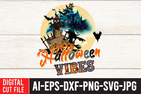 Halloween Vibes Sublimaton Design Sublimation BlackCatsMedia 