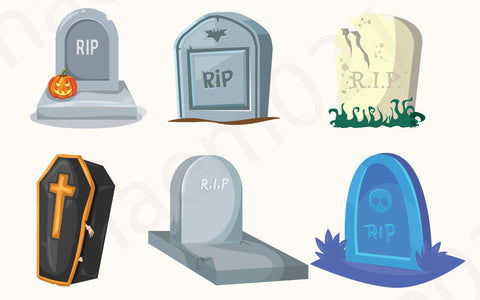 Halloween Vintage Trick & treating Clipart Bundle SVG naemmiah021 