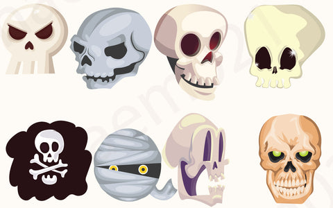Halloween Vintage Trick & treating Clipart Bundle SVG naemmiah021 