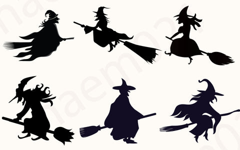 Halloween Vintage Trick & treating Clipart Bundle SVG naemmiah021 