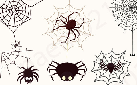 Halloween Vintage Trick & treating Clipart Bundle SVG naemmiah021 