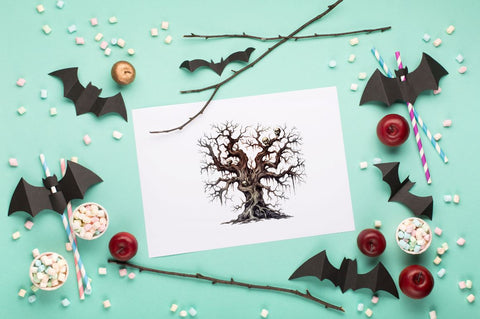 halloween Watercolor Clipart bundle Sublimation Regulrcrative 