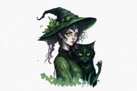 Halloween Watercolor Clipart Sublimation Rupkotha 