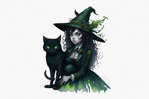 Halloween Watercolor Clipart Sublimation Rupkotha 