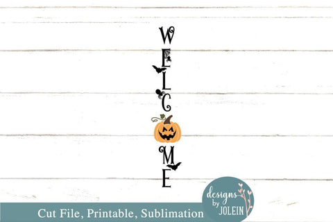 Halloween Welcome Porch sign SVG Designs by Jolein 