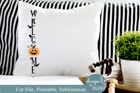 Halloween Welcome Porch sign SVG Designs by Jolein 