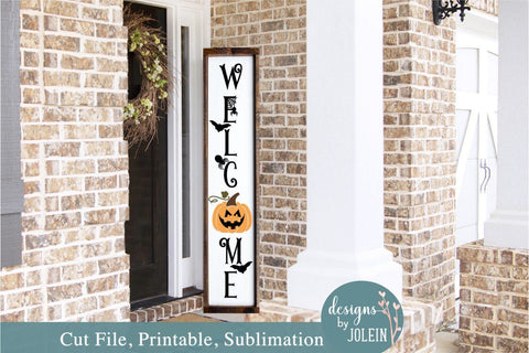 Halloween Welcome Porch sign SVG Designs by Jolein 