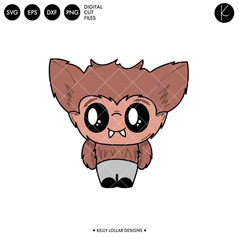 Halloween Werewolf Character SVG Kelly Lollar Designs 