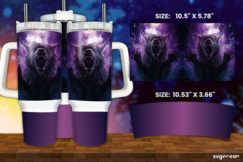 Halloween Werewolf Wrap Bundle | Tumbler | Mug | Pen Sublimation SvgOcean 