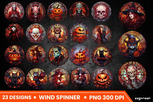 Halloween Wind Spinner | Sublimation Sublimation SvgOcean 