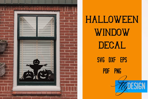 Halloween Window Decal SVG | Halloween SVG Design | Bat Design | Witch SVG Design SVG Fly Design 