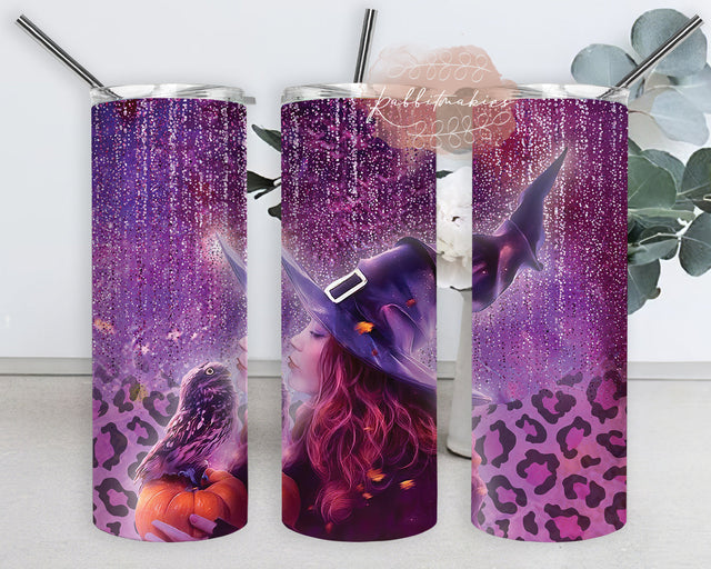 Halloween Witch 20oz Skinny Tumbler Design, Halloween Tumbler Png, Halloween Witch Tumbler Png, Scary Witch Tumbler Png, Instant Download Sublimation Rabbitmakies 