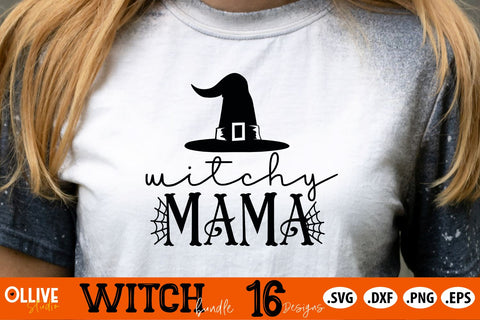 Halloween Witch Bundle SVG | Halloween SVG PNG DXF EPS SVG Ollive Studio 