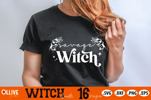 Halloween Witch Bundle SVG | Halloween SVG PNG DXF EPS SVG Ollive Studio 