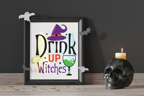 Halloween Witch PNG - Drink up Witches Sublimation CraftLabSVG 