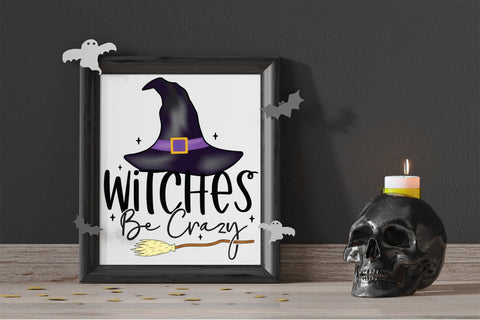 Halloween Witch PNG, Witches Be Crazy Sublimation CraftLabSVG 