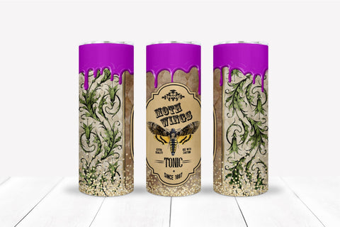 Halloween Witch Skinny Tumbler Wrap Halloween Bottle Label SVG OrangeBrushStudio 