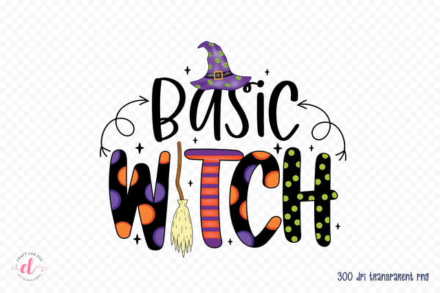 Halloween Witch Sublimation, Basic Witch PNG Sublimation CraftLabSVG 