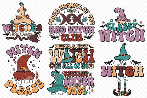 Halloween Witch Sublimation Design Bundle Sublimation CraftLabSVG 