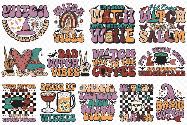 Halloween Witch Sublimation Design Bundle Sublimation CraftLabSVG 