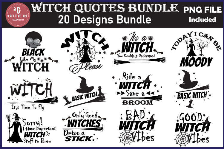 Halloween Witch Sublimation Designs - Witch halloween PNG - So Fontsy