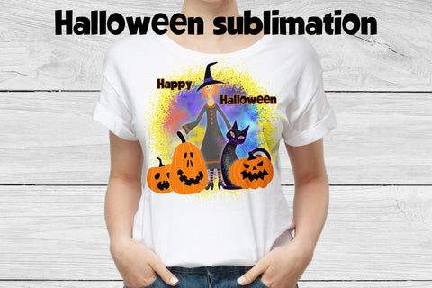 Halloween witch sublimation | Halloween pumpkin Sublimation Svetana Studio 