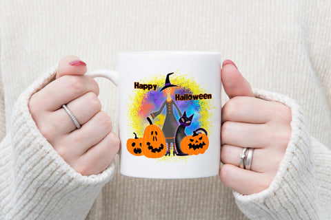Halloween witch sublimation | Halloween pumpkin Sublimation Svetana Studio 