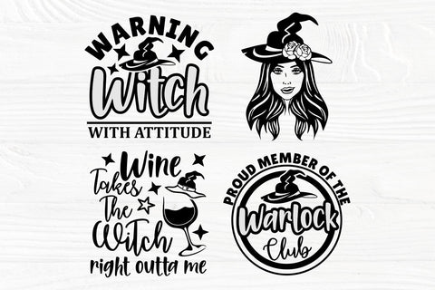 Halloween Witch SVG Bundle, Witches Svg, Png, Dxf SVG TonisArtStudio 