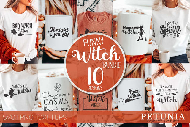 Halloween Witch SVG | Funny Halloween Witch Quotes Bundle SVG Petunia Digital Design 