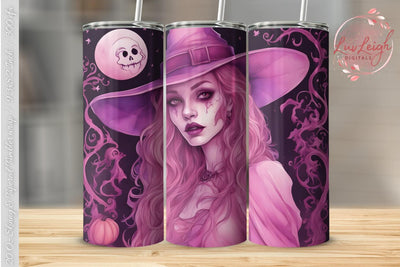 Halloween Witch Tumbler wrap Sublimation Luvleigh Digitals 