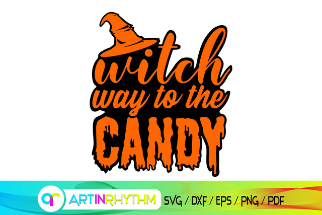 Halloween Witch way to the candy svg SVG Artinrhythm shop 