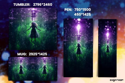 Halloween Witch Wrap Bundle | Tumbler | Mug | Pen Sublimation SvgOcean 