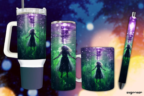Halloween Witch Wrap Bundle | Tumbler | Mug | Pen Sublimation SvgOcean 
