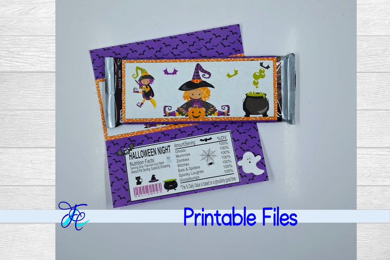 Halloween Witches Candy Bar Wrapper SVG Family Creations 
