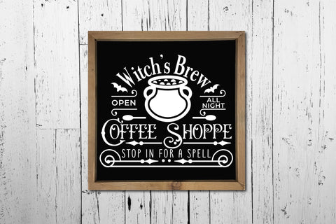 Halloween Witch's Brew Coffee Shoppe SVG SVG CraftLabSVG 
