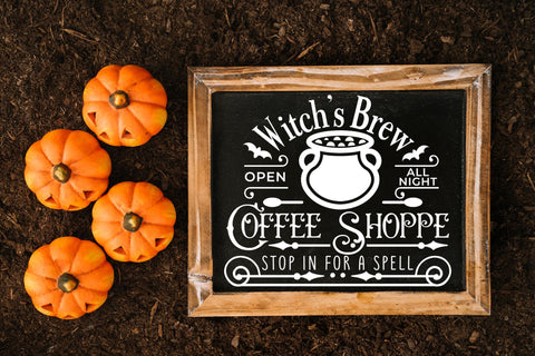 Halloween Witch's Brew Coffee Shoppe SVG SVG CraftLabSVG 